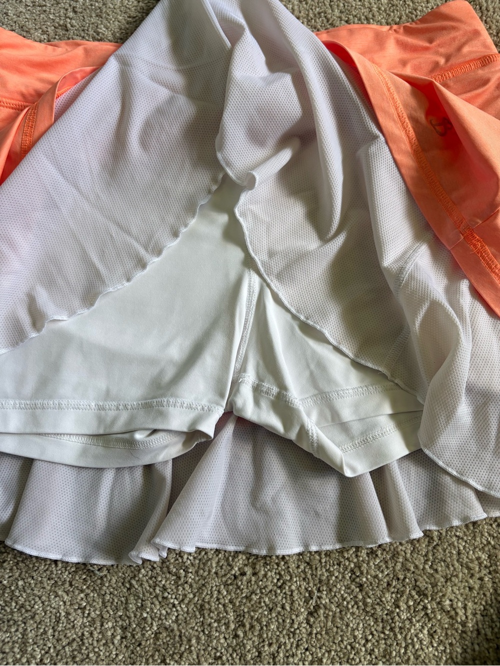 Pink Ruffle Hem Mini Skirt - Picture 6 of 6